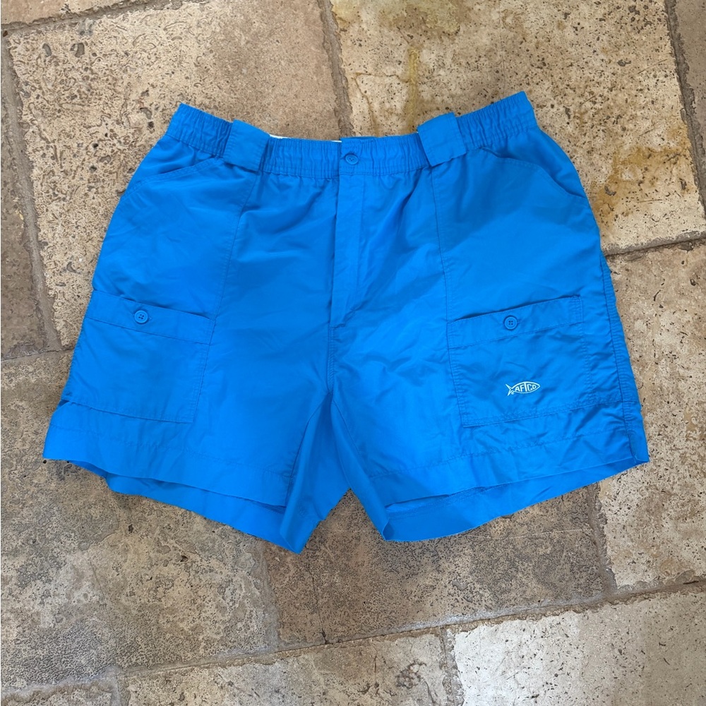 Bright Blue Men's Cargo Swim Shorts